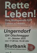 Blutspendeaktion in Ungerndorf
