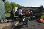 Arbeitseinsatz am Sportplatz