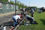 Arbeitseinsatz am Sportplatz