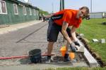 Arbeitseinsatz am Sportplatz