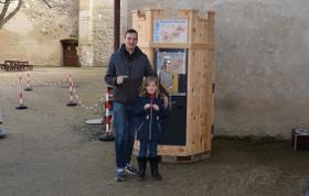 Münzprägeautomat für Erinnerungsmünzen in der Laaer Burg