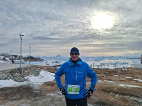 Midnight Icefjord Marathon in Grönland