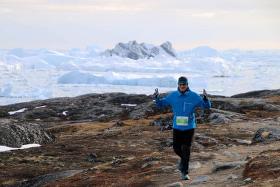 Midnight Icefjord Marathon in Grönland