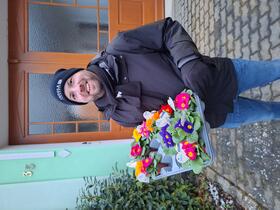 Blumengrüße zum Valentinstag