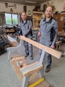 Drei neue Holzbänke für unseren Ungerndorfer Naturspielplatz