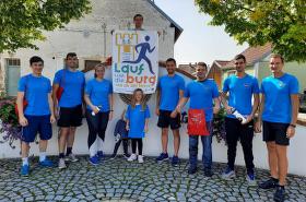 Lauf um die Burg - Spendengeldübergabe - 2.000,- Euro für die Kinderkrebsforschung