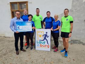 Lauf um die Burg - Spendengeldübergabe - 2.000,- Euro für die Kinderkrebsforschung
