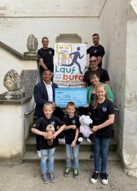 Lauf um die Burg - Spendengeldübergabe - 2.000,- Euro für die Kinderkrebsforschung