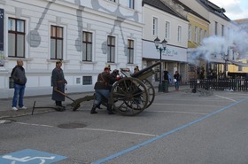 Feierliche Angelobung am Laaer Stadtplatz