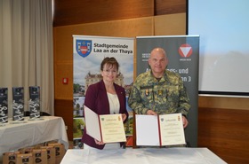Feierliche Angelobung am Laaer Stadtplatz