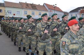 Feierliche Angelobung am Laaer Stadtplatz