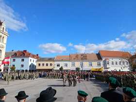 Feierliche Angelobung am Laaer Stadtplatz