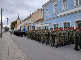 Feierliche Angelobung am Laaer Stadtplatz