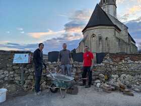 Sanierung Friedhofsmauer Fallbach