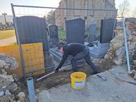 Sanierung Friedhofsmauer Fallbach
