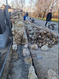 Sanierung Friedhofsmauer Fallbach