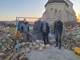 Sanierung Friedhofsmauer Fallbach