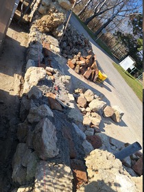 Sanierung Friedhofsmauer Fallbach