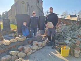 Sanierung Friedhofsmauer Fallbach