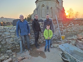 Sanierung Friedhofsmauer Fallbach