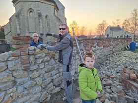 Sanierung Friedhofsmauer Fallbach