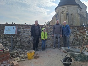 Sanierung Friedhofsmauer Fallbach