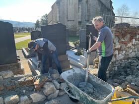 Sanierung Friedhofsmauer Fallbach