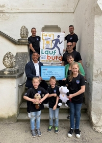 Lauf um die Burg - 2.000,- Euro für die Kinderkrebsforschung