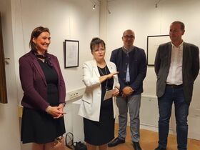 Eröffnung der Ausstellung LESE-ZEICHEN im Kunsthaus Laa